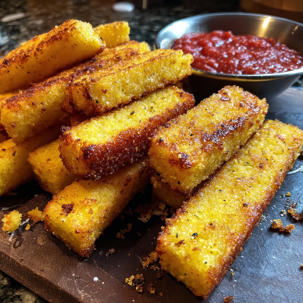 Crispy Polenta Fries with Marinara