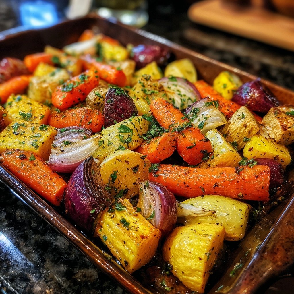 Lemon Herb Roasted Veggies