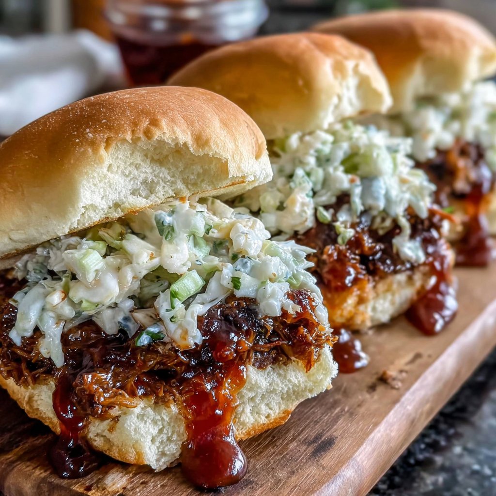 BBQ Pulled Hamburger Sandwiches