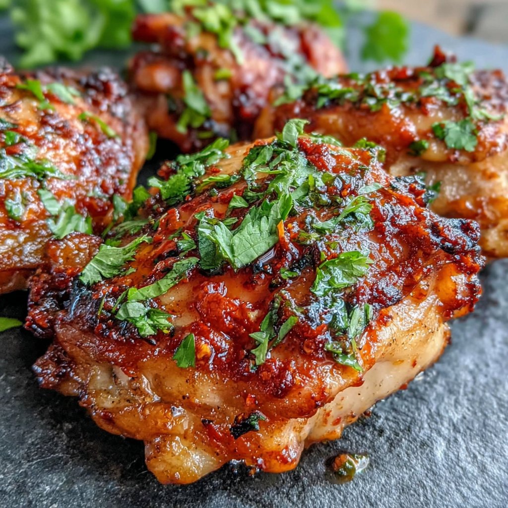 Spicy Harissa Chicken Thighs