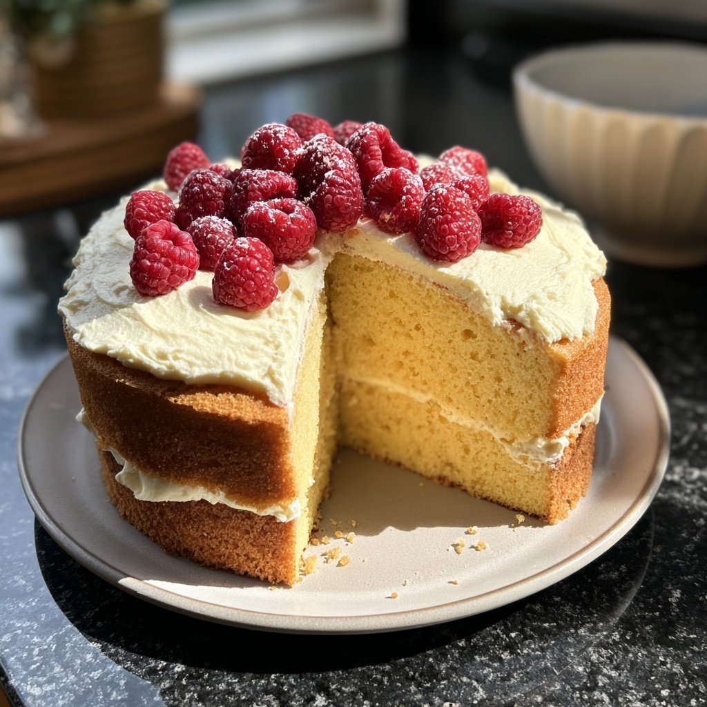 Dessert Vanilla Sponge Cake