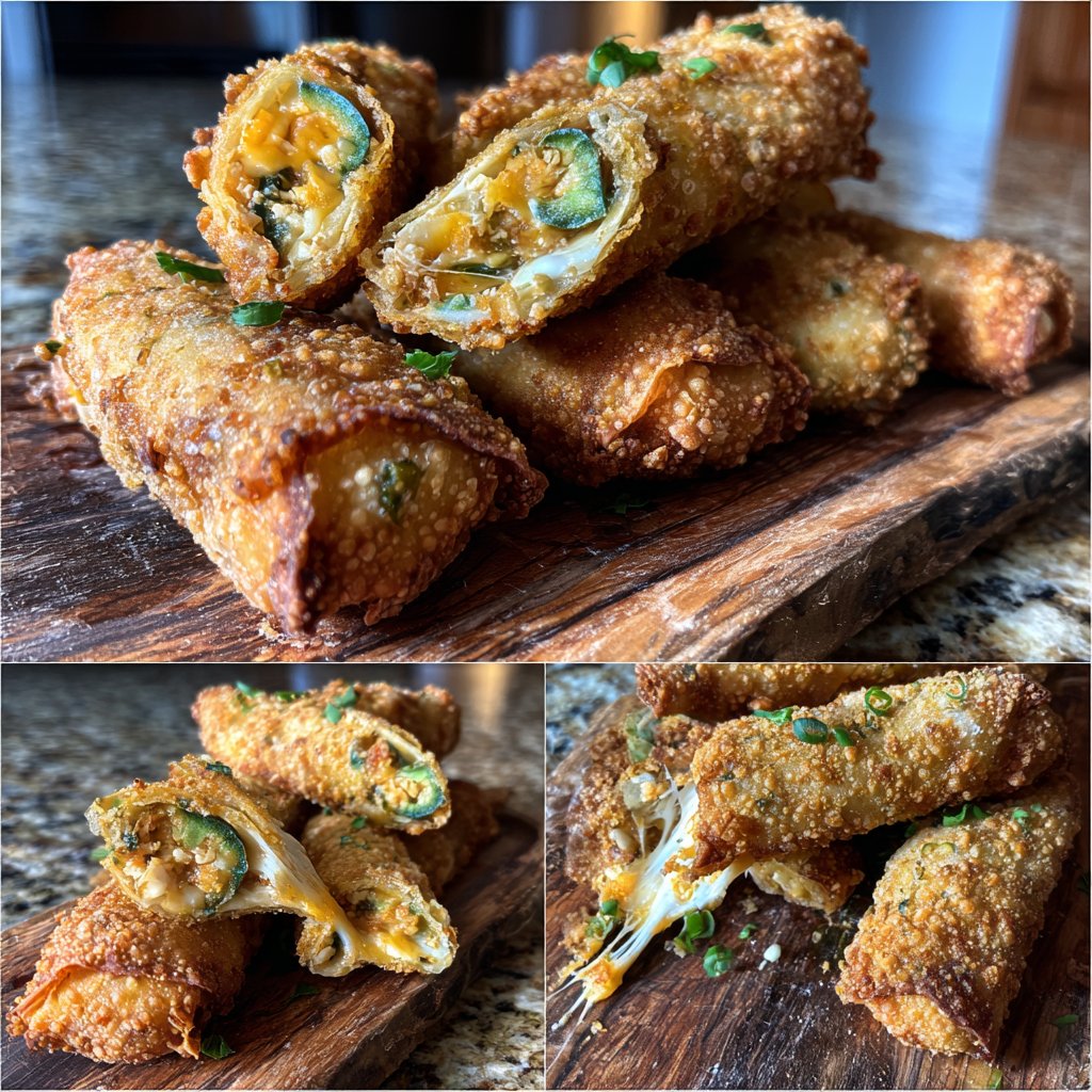 Mini Jalapeño Popper Egg Rolls