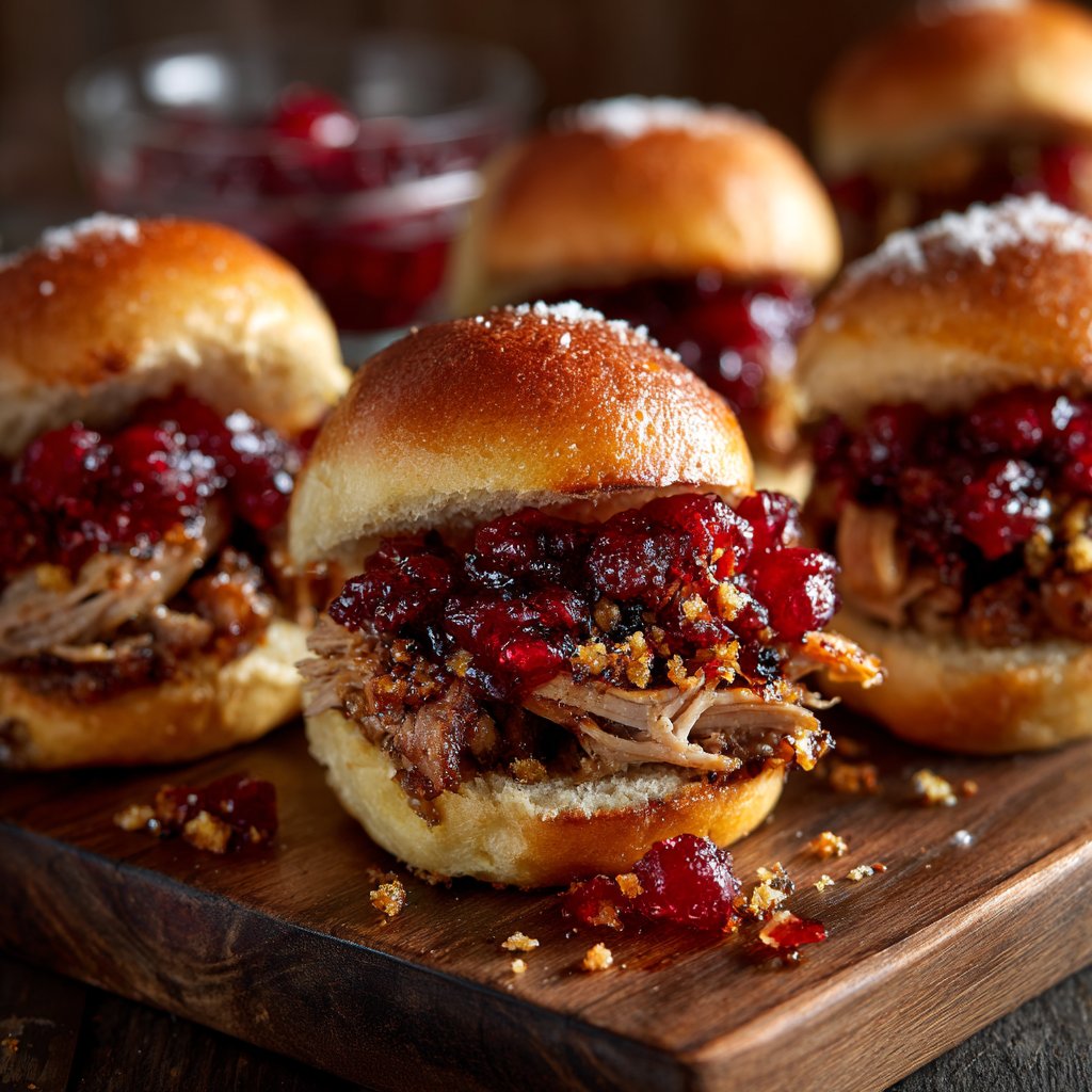 Cranberry-Apple Pork Sliders