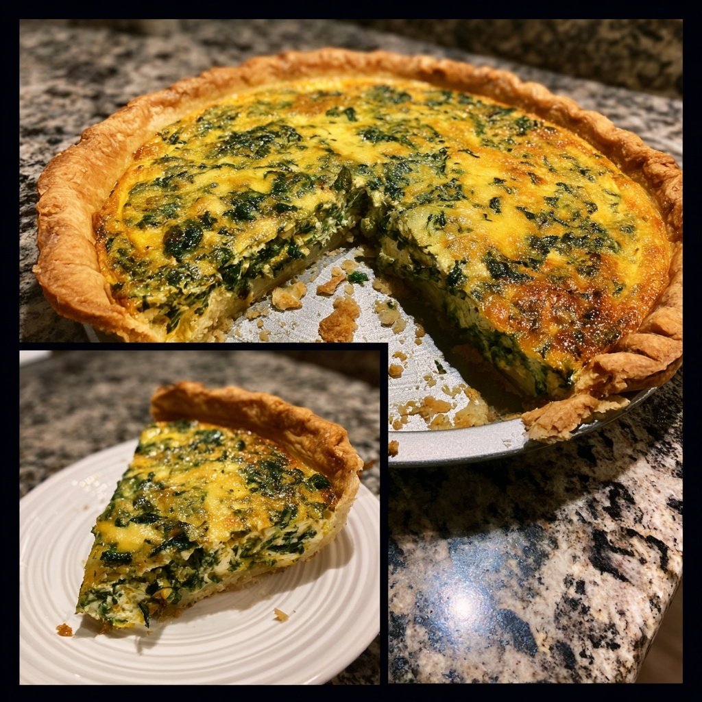 Easy Spinach and Feta Quiche