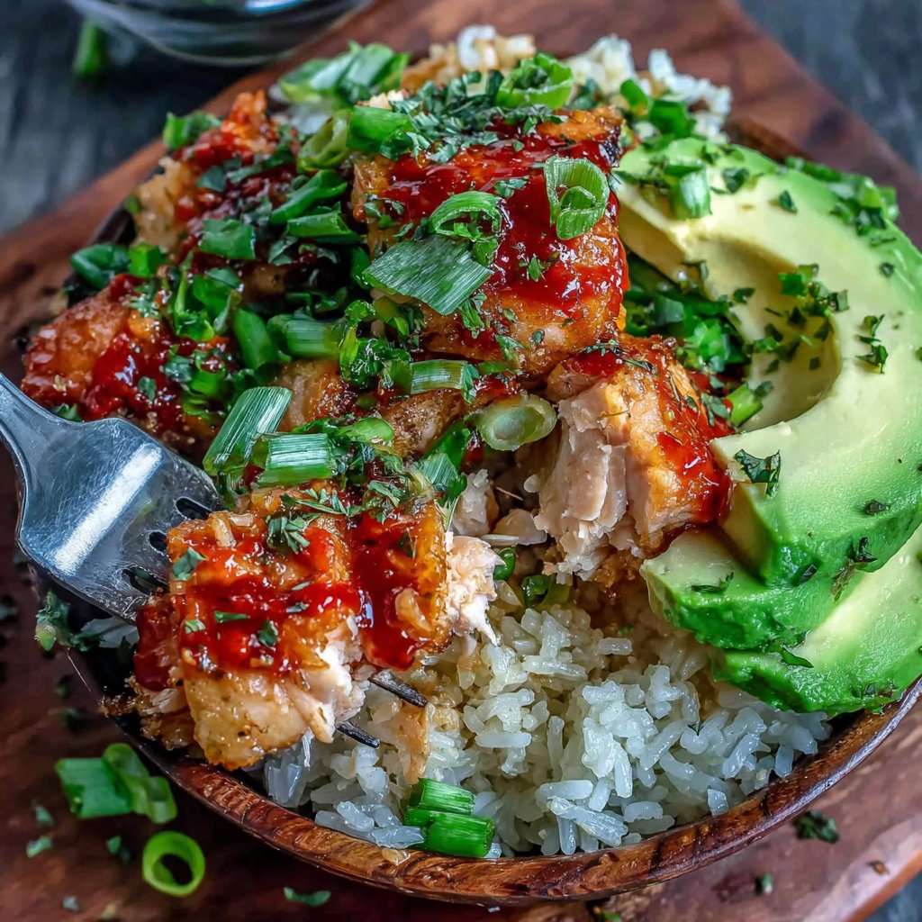Sriracha Salmon Rice Bowl
